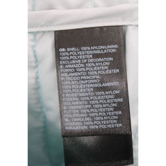 THE NORTH FACE LG GIRLS 14/16 TEAL/GRAY PUFFER LIGHT WEIGHT COAT - Picture 11 of 11